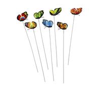 SEWOART 12 PièCes Piquets De Jardin DéCoratifs ImperméAbles Piquets De Fleurs pour Terrasse Cour ExtéRieure Ornements De Jardin avec Battants pour DéCoration De FêTe