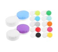 SEWOART 12pièces Étui à Lentilles De Contact Boîte Cosmétique Pratique pour Voyager avec Lettres Ensemble De Couleurs pour Lentilles De Contact Et Cosmétiques