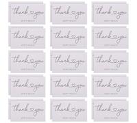 SEWOART 150 pièces Lot de Cartes de Remerciement Délicates pour Boutique Papier Cartonné Blanc avec Enveloppes pour Cadeaux Mariages Shower et Petites Entreprises