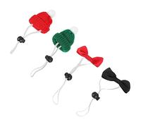 SEWOART 1ensemble Chapeaux De Noël pour Petits Animaux De Réglables avec Mini Chapeaux Et Nœuds pour Rongeurs Reptiles Et Autres Animaux De Compagnie Parfaits pour Fêtes Portraits