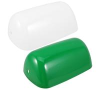 SEWOART 2 pièces Abat-jour Rétro pour Lampe de Table Plastique Vert et Blanc Remplacement Vintage pour Lampe de Chevet Bureau et Chambre Style Élégant et Facile à Installer