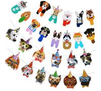 SEWOART 2 Pièces Bannière Décorative Anniversaire pour Chiens Guirlande Thématique pour Fête Accessoire de Décoration Joyeuse pour Animaux de Compagnie