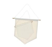 SEWOART 2 Pièces Bannière Fanion en Toile Beige pour Afficher et Ranger une Collection D'épingles et Badges, Décoration Murale pour Mariage et Créations DIY