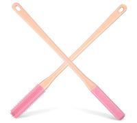 SEWOART 2 Pièces Brosse Silicone pour Nettoyage Orteils avec Long Manche Exfoliante Lot Brosse Pied et Confortable sans Effort