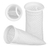SEWOART 2 pièces Chaussettes de Filtre Nid Abeille Coton Résistant Lot Filtration pour Aquarium Eau Salée Maille Fine pour Sump Faciles à Nettoyer et Installer