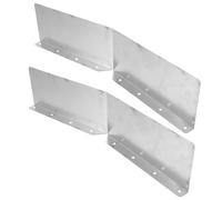 SEWOART 2 pièces Déviateur Angle de Toit Fer Protection Anti-éclaboussures pour Gouttière Parepluie pour Rigole de Débord de Toiture Installation Facile Prévention des Dégâts par Fortes