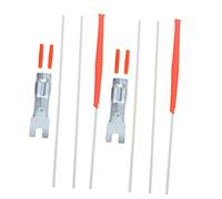 SEWOART 2 Pièces Drapeaux de Vélo Drapeaux de Sécurité pour Cyclisme Mâts Publicitaires de Accessoires de Vélo Robustes et Durables pour Véhicules