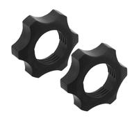 SEWOART 2 Pièces Écrou de Fixation du Ventilateur 38mm en Plastique Noir | Réutilisable, Texture Antidérapante, Structure Épaissie, pour Réparation Domestique et Moyeu de Pale