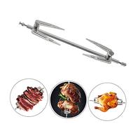 SEWOART 2 Pièces Fourchettes Acier Inoxydable pour Friteuse à Air et Four Accessoires BBQ Résistantes Rouille Compatibles avec Tourne Broche et Grill