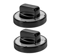 SEWOART 2 pièces Lot de Boutons de Commande Résistants Haute Température pour Cuisinières Gazinière et Fours Finition Rouge pour Cuisine Professionnelle