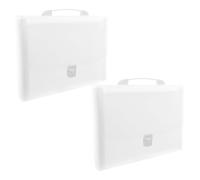 SEWOART 2 pièces Lot de Classeurs Extensibles à Soufflet pour Documents avec Organiseur avec Onglets Pré-étiquetés et Poignée Portable Trieur Pratique pour Bureau et École