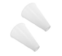 SEWOART 2 Pièces Mégaphone Blanc en Plastique Amplification Extra et Design Vibrant pour Garçon et Filles et Adultes Lors D'événements Intérieurs et Fêtes