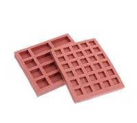 SEWOART 2 Pièces Miniature Silicone Brick Molds for Dollhouse Table Building Model Realistic Texture Reusable Crafting Tools