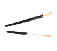 SEWOART 2 Pièces Nettoyant Pour Sèche-linge Brosse Pour Tuyau D'aspirateur Brosses De Nettoyage Multifonctions Cure-pipe Flexible Nettoyeur De Charpie Nettoyeur De Sécheuse En Bois Black