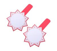 SEWOART 2 Pièces Panneau de Réponse Rouge Portable Poignée, Surface | Mousse Rigide, Face Unique, Usage Individuel pour Équipes, Salles de Lecture et Jeux, Forte Visibilité