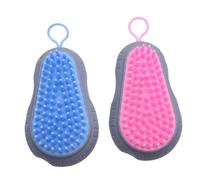 SEWOART 2 Pièces Peigne De Massage Shampoing Gommage Des Cheveux Croissance Des Cheveux Du Cuir Chevelu Scrubber Laver Les Cheveux Brosse De Peignes Gratte- Nettoyeur Plastique