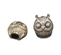 SEWOART 2 pièces Pendentifs Hibou Laiton Perles Intercalaires Miniatures pour Bijoux DIY Breloques Légères pour Bracelets et Colliers Accessoires Artisanaux Élégants