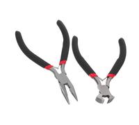 SEWOART 2 Pièces Pince de Réparation pour Acier Poignée Antidérapante Ergonomique Pince à Bec Fin et Coupe Ongles pour Manuels