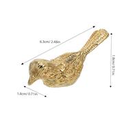 SEWOART 2 pièces Poignées Tiroir Originales Zinc Doré Boutons Oiseaux pour Commode et Armoires Finition Polie Design Réaliste et Esthétique Scandinave
