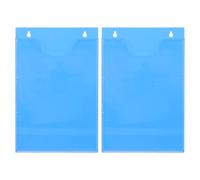 SEWOART 2 Pièces Porte-Documents Mural Transparent en Acrylique Bleu, Support Mural pour Brochures et Menus A4, Résistant aux Taches, pour Café ou École