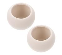 SEWOART 2 pièces Pot Céramique à Peindre DIY Pot de Fleur Intérieur pour Garçon Fille et Adultes Matériau pour Décoration et Jardinage Créatif