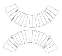 SEWOART 2 pièces Support Dégouttoir Acier Inoxydable pour Barbecue et Cuisson Rack de Vidange Dhuile Semi Accessoire Durable et Polyvalent pour Plaques et Poêles Lot