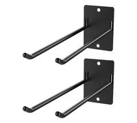 SEWOART 2 Pièces Support Mural pour Outils de Jardin Porte Balai et Manche Résistant Aux Intempéries Organiseur Multifonction pour Garage Atelier et Espace Extérieur