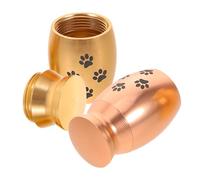 SEWOART 2 Pièces Urne Funéraire pour Petits Animaux avec Motif Patte Urne Commémorative Décorative pour Cendres de Chiens et Chats Boîte Souvenir pour Stockage de Poils et Dents Élégante