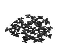 SEWOART 20 Paires Coussinets Nasaux Noirs en Silicone à Coussin D'air pour Lunettes, Plaquettes Nasales Souples Auto-adhésives, Forme Papillonnant Confortable, Compatibles