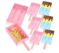 SEWOART 20 pièces Boîtes à Bonbons Glacées Forme de Bâtonnet Boîtes Dragées Colorées Rose et Bleu Coulissant Créatif pour Fêtes et Garçon Fille