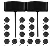 SEWOART 20 Pièces Bougeoirs avec Pique pour Bougies Piliers Porte-Bougies Stables pour Centre de Table Repas Mariage et Décorations de Noël