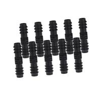 SEWOART 20 pièces Connecteur Tuyau Barbelé Droit Raccord Union et Abrasion pour Irrigation à Jardin Potager Extension pour Tuyaux Noir