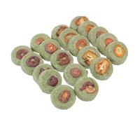 SEWOART 20 Pièces gâteaux molaires Rabbit Toys Biscuits pour rongeurs Biscuit pour Lapin collations de cobaye gâteaux d'herbe Naturelle Jouets à mâcher Biscuit à l'herbe Gazon Green