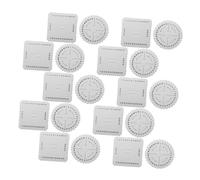SEWOART 20 Pièces Kit Disques Kumihimo Ronds et Carrés Fentes Outil Bracelet DIY Planche Corde pour Débutants Portable et pour Bijoux et Macramé