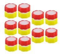 SEWOART 20 pièces Lot de Éponges Humides pour Doigts Forme Fleur Humidificateur Portable pour Comptage de Billets Outil Pratique pour Banques et Comptables Couleur Rouge et Jaune Matériau