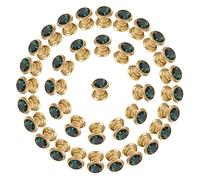 SEWOART 200 Ensembles Rivets Strass Rapid Clips pour DIY Sacs Vêtements Cuir Artisanat Décoration Cristal Doré
