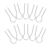 SEWOART 200 Pièces Aiguilles Suspendues Forme de R pour Four Crochets Résistants Haute Température pour Fusion de Verre Céramique et Créations DIY