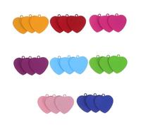 SEWOART 24pièces Collier Cœur Acier Inoxydable Avec Plaque Identité Vierge à Graver Pendentif Simple Métal Pour Homme Et Animal De Compagnie Breloque Personnalisable