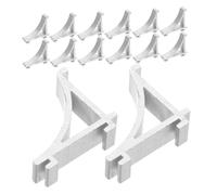 SEWOART 25 Pièces Lot de Clips de Support Étagère Alliage Aluminium pour Réfrigérateur et Congélateur Supports Métalliques Résistants pour Étagères Installation Facile pour Organisation
