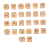 SEWOART 260 Pièces Perles Hêtre Lettres Alphabet Carrées Perles Artisanales Abc pour Bracelets et Colliers Éducation et Création Bijoux Personnalisés