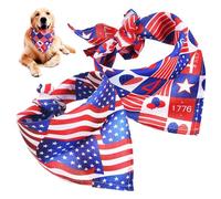 SEWOART 2pièces Bandanas pour Chiens Deux Écharpes à Motif Drapeau pour Animaux De Compagnie Accessoires Confortables Et Pratiques pour Chiens Et Chats