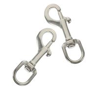 SEWOART 2pièces Crochet Pivotant Inoxydable Mousqueton Solide à Ressort Crochet Plongée Et Laisse Chien Acier Résistant Pour Usage Intensif Et Activités Extérieures