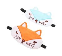 SEWOART 2pièces Masque De Sommeil Animaux Carton Lot De Couvre-yeux Doux Et Pour Sommeil Confortable Et Relaxant