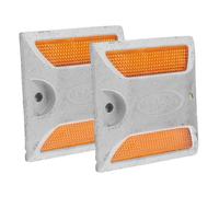 SEWOART 2pièces Réglettes Réfléchissantes Aluminium pour Voiturette De Golf Réflecteurs De Pare-Chocs pour Remorques Marqueurs Allée Réfléchissants pour Routes Et Parkings