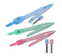 SEWOART 3 Jeux de Compas Mathématiques en Métal Ensemble de Compas Circulaires Colorés Outils de Dessin Technique Précis pour Tracer des Cercles à L'École Bureau