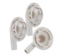 SEWOART 3 pièces Adaptateur Tuyau Vidange Ac pour Climatiseur Raccord Coudé Accessoires Drainage Extérieur Connecteur Fuite Robuste et