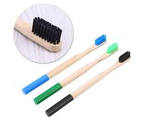 SEWOART 3 pièces Brosse à Dents Écologique Manches Ronds Biodégradables Poils Doux Au pour Famille Adultes et Garçon Fille Design Ergonomique Nettoyage et Protection des Couleur Aléatoire
