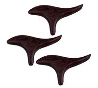 SEWOART 3 Pièces d'acupuncture en bois aile de poulet masseur de pieds en bois moineau triangulaire en bois masseur pied de massage à gratter planche de guasha Wengé Brown