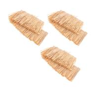 SEWOART 3 Pièces De Décoration De Toit De Chaume pour Maison De Poupée Mini Toit De Chaume Artificiel Herbe Miniature Matériau De Toiture Miniature Kaki