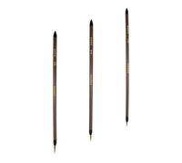 SEWOART 3 pièces Lot de Stylos Aquarelle à Poils Naturels pour Dessin Fin et Détails Précis Pinceaux Pratiques et Durables pour Peinture Ligne Claire et Graphismes Vifs